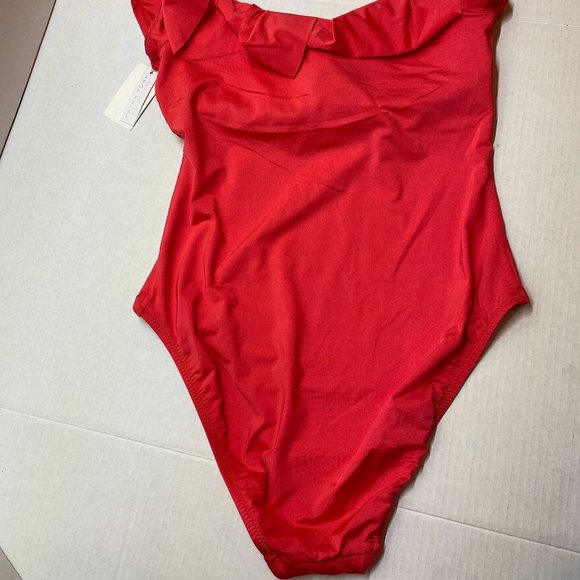 NWT Trina Turk Pop Red One-Piece Swimsuit - Picture 3 of 4